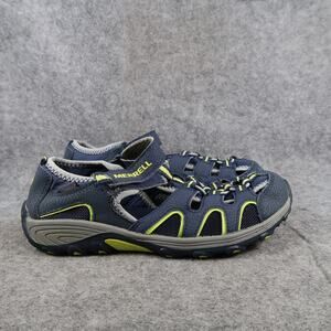 Merrell Shoes Kids 5 Sport Sandals Hydro Closed Toe Fisherman Casual Blue Green